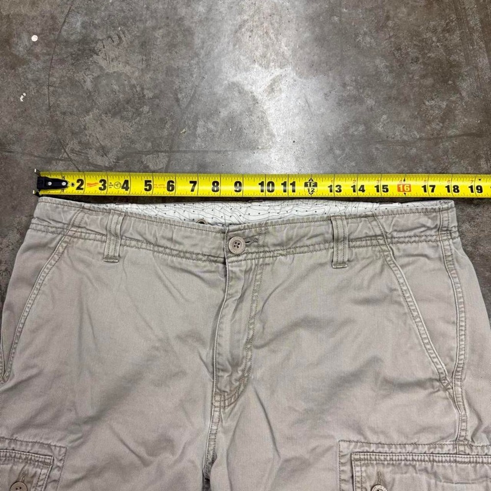 The North Face Vintage Y2K Beige Baggy Skater Cargo Shorts Mens 36 Khaki Hiking - Picture 5 of 8